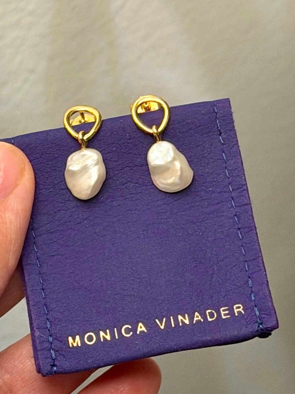 MONICA VINADER Nura Freshwater Pearl Earrings